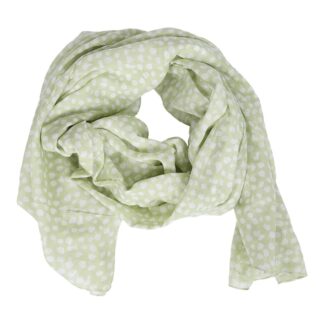 Sjal - dots light green