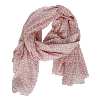 Sjal - dots pink