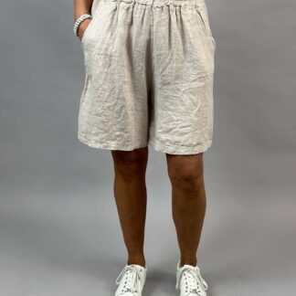 Lindy linen shorts - sand