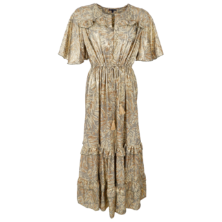 Luna long dress - gold sand