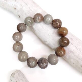 Armband A22 - rosa korallfossil