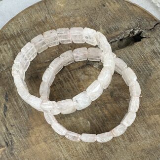 Armband - rosa hematoid soft bangle