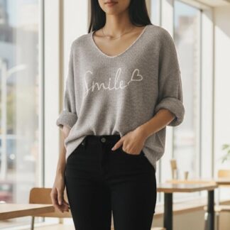 Smile shirt - taupe