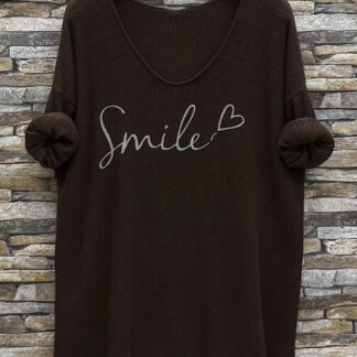 Smile shirt - chocolate