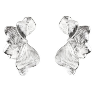 Leaf ear - silver