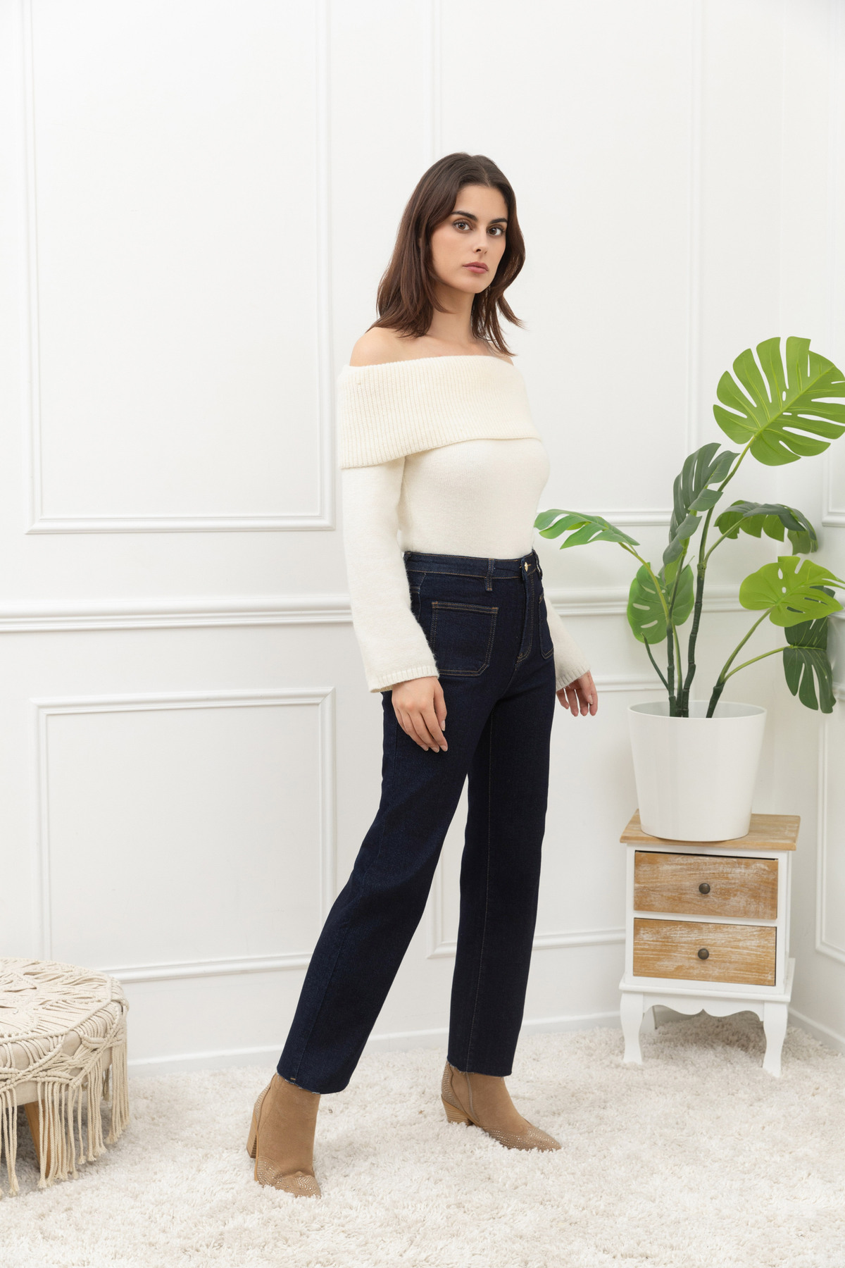Folyrose flare jeans - dark denim - Bild 3