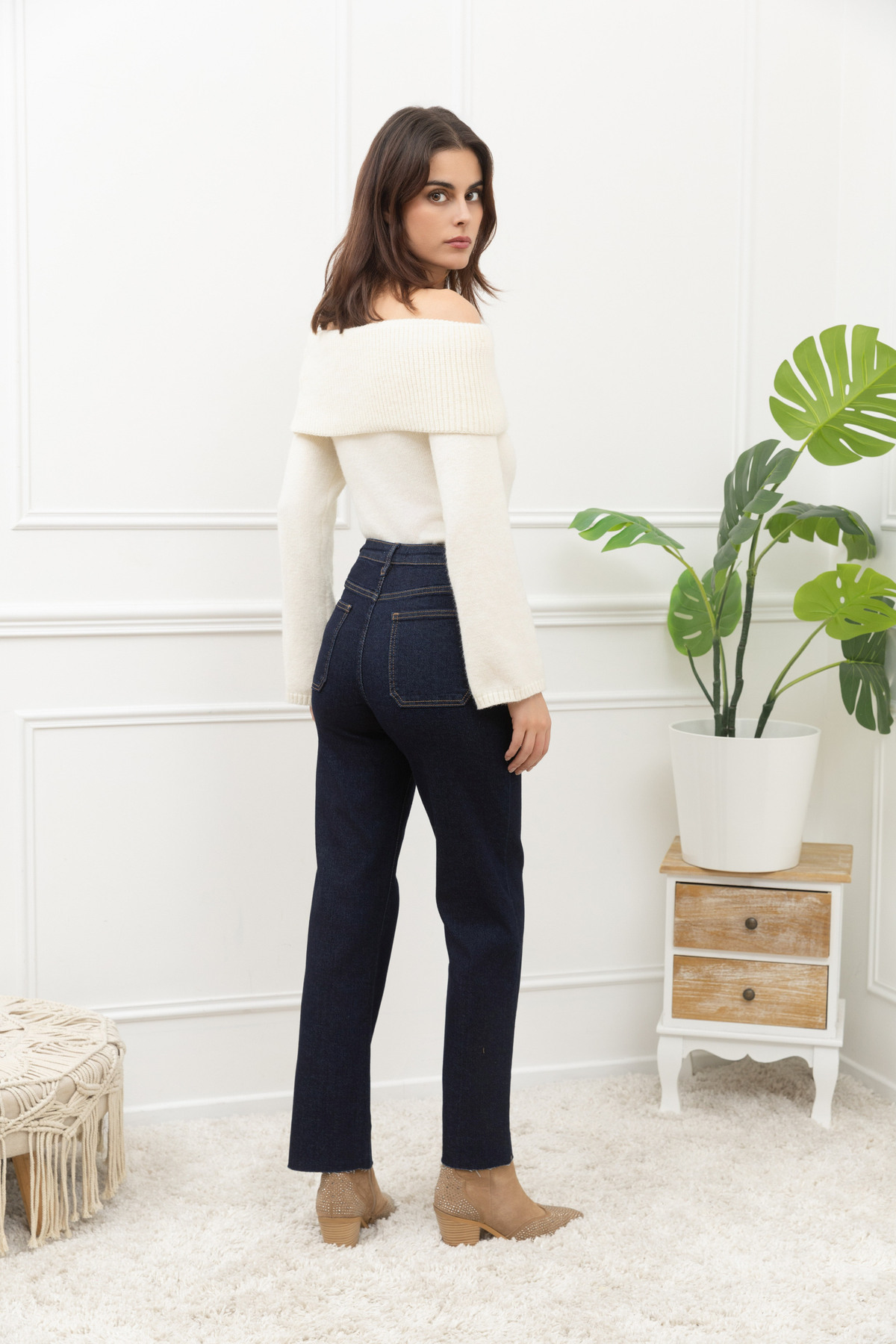 Folyrose flare jeans - dark denim - Bild 2