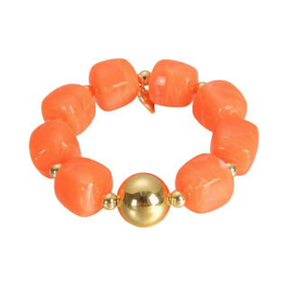 Square acrylic brace - orange