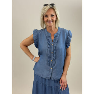 Kinna top - denim blue