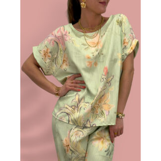 Monica top - lime