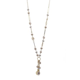Pearl necklace - sand