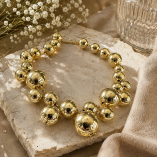 Bead neck - gold