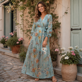 Mirelle dress - aqua