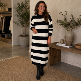 Åsa dress - black stripe