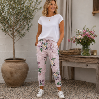 Signe jogger - leaf pink