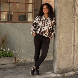 Signe jogger - dark brown