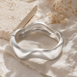 Wave bracelet - silver