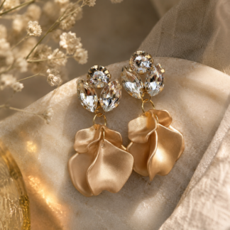 Flake bling ear - champagne