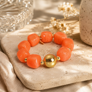 Square acrylic brace - orange