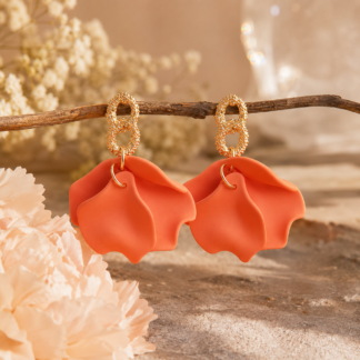 Flake ear - orange double