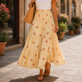 Alice skirt - cherry yellow