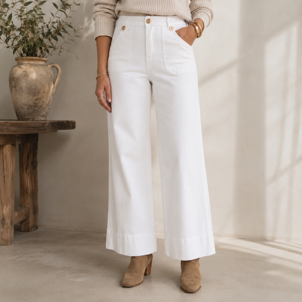 Denim Life jeans - white