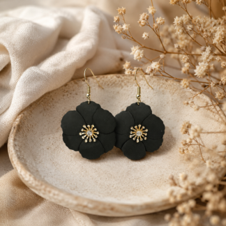 Flower ear - black