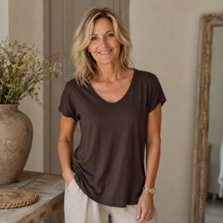 Viola t-shirt - chocolate