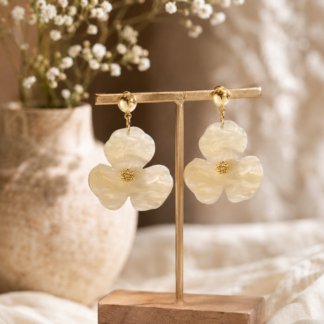 Flower ear - creme