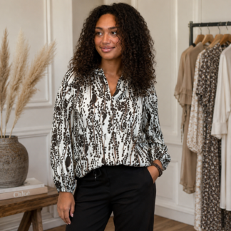 Fatima blouse - chocolate