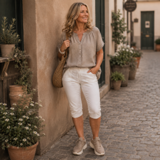 Josefin capri - white