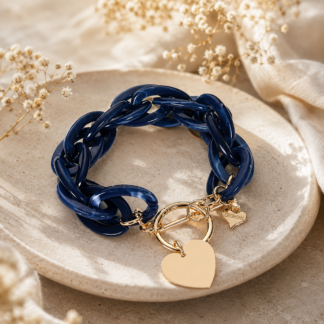 Armband - acrylic chain blue