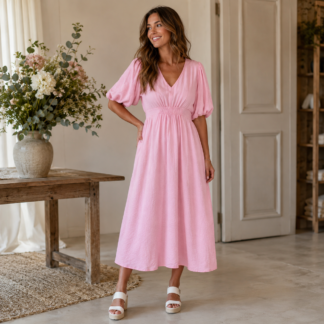 Camille dress - pink