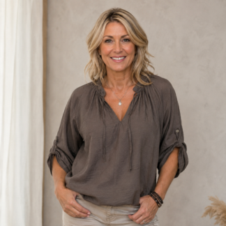 Maxime blouse - chocolate