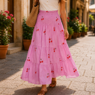 Alice skirt - cherry pink