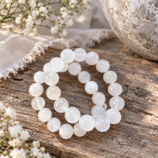 Armband - manganokalcit 13 mm