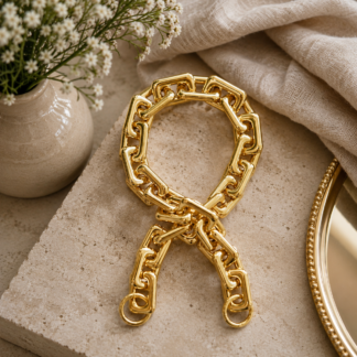 Chain bagstrap - gold