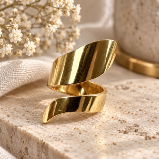 Ring - wave gold
