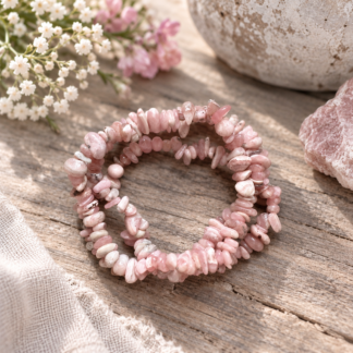 Armband - rhodokrosit chips