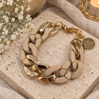 Acrylic brace - sand/gold