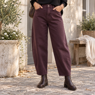 Voggo barrel jeans - wine