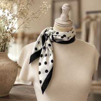Mini scarf - dot white