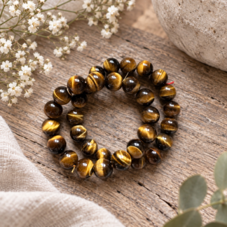 Armband - tigeröga 10 mm