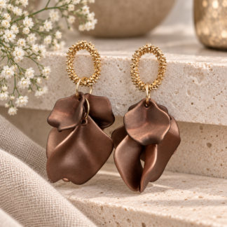 Flake ear - satin chocolate