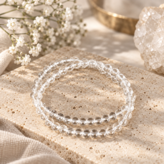 Armband - bergkristall 6 mm