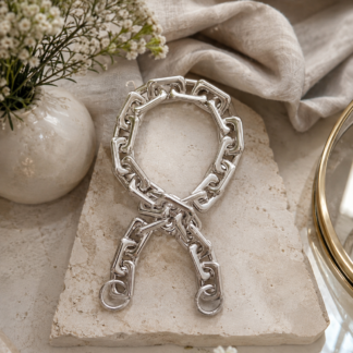 Chain bagstrap - silver