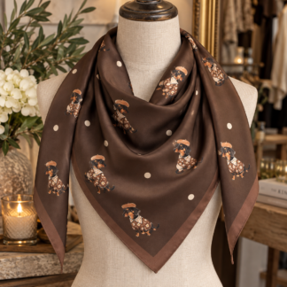 Dog scarf - chocolate