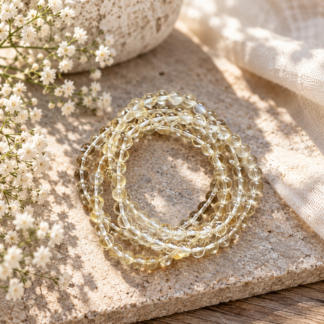 Armband - citrin 7 mm