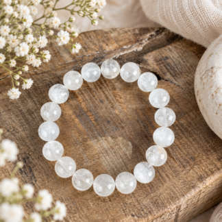Armband - white bunnyhair 11 mm