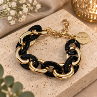 Acrylic brace round - black